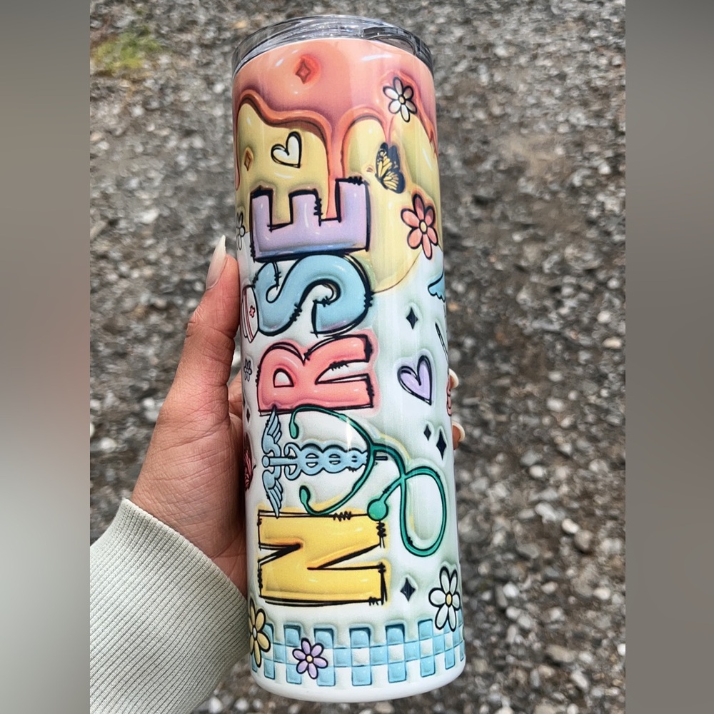 Handmade nurse tumbler